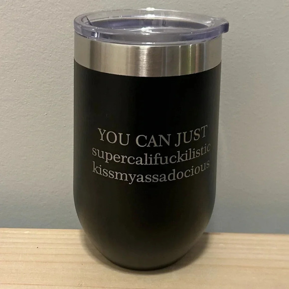 16oz Drink Tumbler Double
Walled Black Fun Saying Must Read! In excellent Shape - Picture 1 of 8